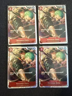 Roronoa Zoro - OP01-025 (Ultra Deck: The Three Captains) One Piece Play Set X4 - Image 1