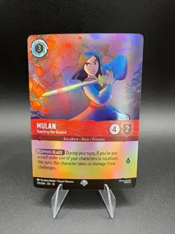 Mulan Standing Her Ground 215/204 Epic Holo Disney Lorcana Whispers In The Well - Image 1