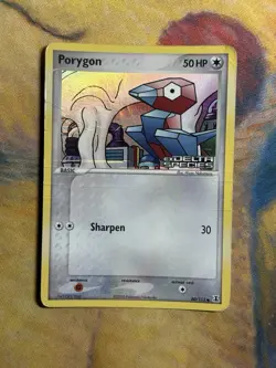 Porygon 80/113 Reverse Holo ex Delta Species Stamped Foil Pokemon TCG Card DMG - Image 2