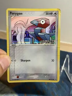 Porygon 80/113 Reverse Holo ex Delta Species Stamped Foil Pokemon TCG Card DMG - Image 3