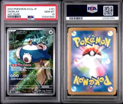 2023 Pokemon Snorlax (JP) - Pokemon 151 181/165 - PSA 10 GEM MINT w/ Card Guard! - Image 3