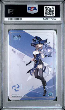 2021 GENSHIN IMPACT METAL CARD COLLECTION #6 LISA PSA 9 - Image 2