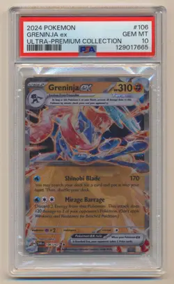 PSA 10 Pokemon Ultra Premium Collection METAL CARD Greninja EX 106/167 GEM MINT! - Image 1