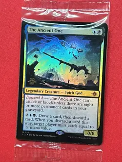 1x MTG LCI The Ancient One Prerelease Card Foil Factory Sealed - Image 2