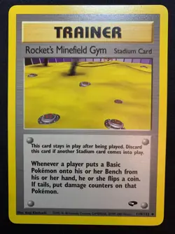 ROCKET'S MINEFIELD GYM - 119/132 - GYM CHALLENGE - POKEMON CARD - LP - Image 1