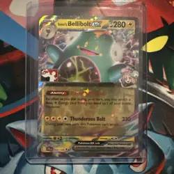 Iono's Bellibolt ex Prize Pack Series 7 Promo Pokemon Card NM/LP Stamp - Image 1