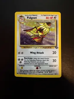 Pidgeot 8/64 MP* Holo Rare Jungle Set Unlimited Edition Pokemon Card 1999 WOTC - Image 2