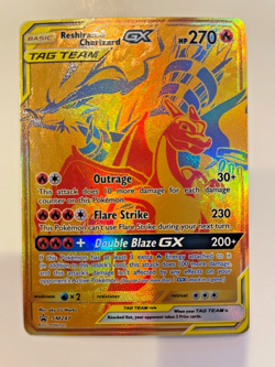 Reshiram & Charizard GX SM247 Sm Holo Pokemon Card - Image 2