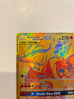 Reshiram & Charizard GX SM247 Sm Holo Pokemon Card - Image 3