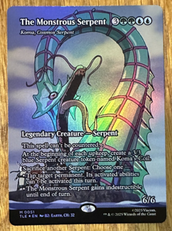 MTG: Avatar: The Last Airbender Eternal-Legal, The Monstrous Serpent - Foil - Image 1