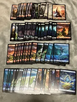 Magic The gathering Full-art Basic Land Lot Of 67 Final Fantasy, Bloomburrow - Image 1