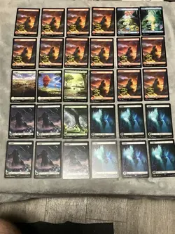 Magic The gathering Full-art Basic Land Lot Of 67 Final Fantasy, Bloomburrow - Image 2
