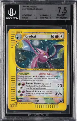 2003 POKEMON SKYRIDGE HOLO R #147 CROBAT BGS 7.5 - Image 1