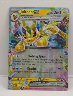 Pokemon TCG Jolteon EX 030/131 Double Rare Holo Prismatic Evolutions - Image 1