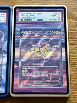2023 Pokemon Crown Zenith Suicune Entei Raikou V Lot of Three 3 PSA 10 Gem Mint - Image 4