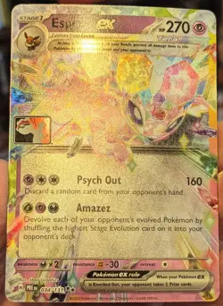 Espeon ex 034/131 NM STAMPED Prize Pack Series 7 [Play! Pokemon Prismatic PRE] - Image 4