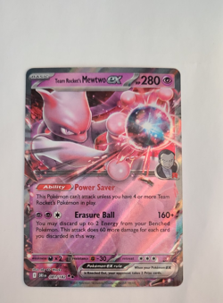 Pokemon 2025 Destined Rivals Team Rocket's Mewtwo ex 81/182 NM - Image 1
