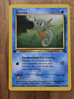 1st Edition Horsea - NEAR MINT - 49/62 Fossil Set - 1999 Pokemon TCG WOTC - Image 2