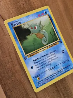 1st Edition Horsea - NEAR MINT - 49/62 Fossil Set - 1999 Pokemon TCG WOTC - Image 3