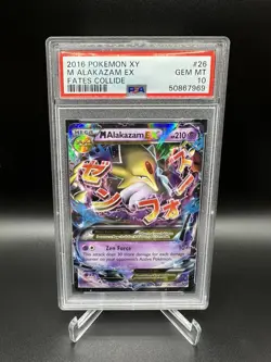 2016 Pokemon XY Fates Collide - M Alakazam EX 26/124 PSA 10 GEM - Image 1