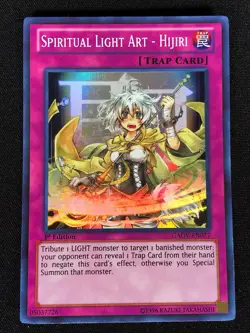 Yugioh Spiritual Light Art Hijiri GAOV-EN077 1st Super (NM) - Image 1