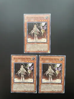 Yugioh Avalanching Aussa EOJ-EN026 Common 1st Edition LP/MP X3 - Image 1