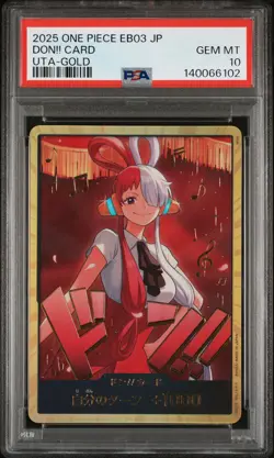 2025 ONE PIECE JAPANESE EB03-ONE PIECE HEROINES EDITION GOLD DON!! CARD PSA 10 - Image 1