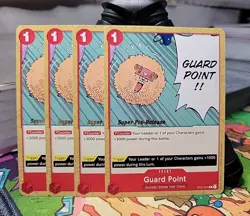 4x One Piece TCG - Guard Point Super Pre-Release ST01-014 - English Playset - Image 1