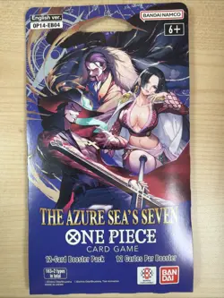 One Piece TCG The Azure Sea’s Seven OP-14 Sleeved Booster Pack Lot Of 10 Sealed - Image 2