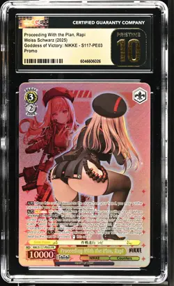 Weiss Schwarz GRADED Proceeding Plan Rapi S117-PE03 NIKKE P PRISTINE 10 ENG - Image 1