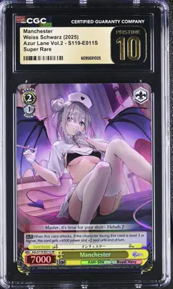 Weiss Schwarz GRADED 2025 Manchester S119-E011S Azur Lane 2 SR PRISTINE 10 ENG - Image 1
