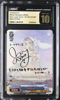 Weiss Schwarz GRADED 2025 Yorktown II S119-E101SP Azur Lane 2 SP PRISTINE 10 ENG - Image 1