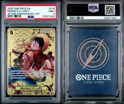 PSA 9 Monkey D Luffy One Piece ST13-015 Japanese English 2nd Anniversary Card - Image 3