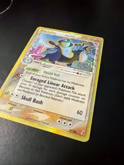Pokemon TCG Blastoise Delta Holo Rare Card Crystal Guardians Stamped 2/100 MP/HP - Image 2