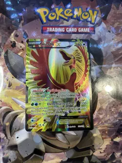 Pokemon TCG Ho-Oh EX Full Art Ultra Holo Rare Card 121/122 XY Breakpoint - Image 1