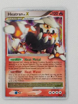 Pokemon TCG Heatran LV.X Ultra Rare DP31 Diamond & Pearl Promo Card LP - Image 1