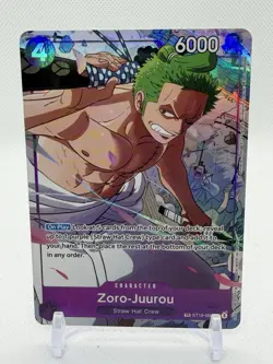Zoro-Juurou (Treasure Rare ) ST18-004 Bandai ONE PIECE CCG Character Card - Image 1