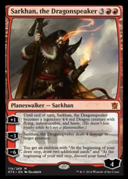 Sarkhan, the Dragonspeaker - Khans of Tarkir #119/269 MTG Magic The Gathering - Image 1