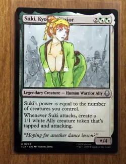 Four Avatar Alters Art Hand Painted MTG Magic the Gathering Anime Suki Toph - Image 2