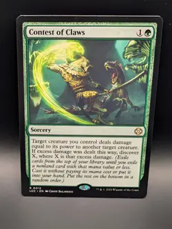 MTG - Contest of Claws - Non-Foil - Sorcery - LCC #12 - Rare - Image 1