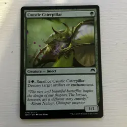 Magic the Gathering MTG Caustic Caterpillar (170) Magic Origins MP - Image 1