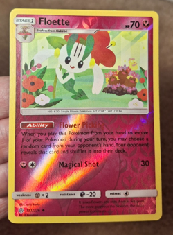 2019 POKEMON SM COSMIC ECLIPSE SET FLOETTE REVERSE HOLO CARD 151/236 - Image 1