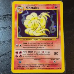 Ninetales 12/102 Holo Base Set 1999 WOTC Vintage Pokemon Card - Image 1