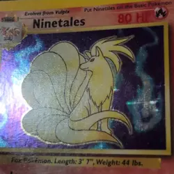Ninetales 12/102 Holo Base Set 1999 WOTC Vintage Pokemon Card - Image 4