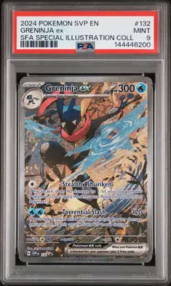 2024 POKEMON SVP PROMO SPECIAL ILLUSTRATION COLLECTION #132 GRENINJA EX PSA 9 - Image 1