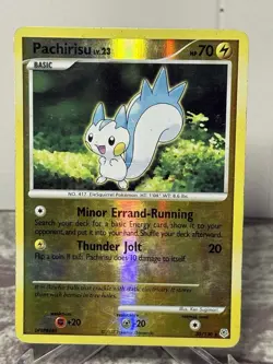 Pokemon Card Pachirisu 35/130 Reverse Holo Stamped Diamond & Pearl - NM - Image 1