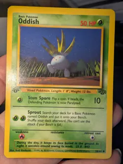 Oddish 58/64 Jungle 1st Edition Common Pokemon Card LP - Image 1