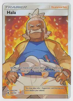 Pokemon Sun & Moon: Guardians Rising Ultra Rare 143/145 Hala Full Art - Image 1