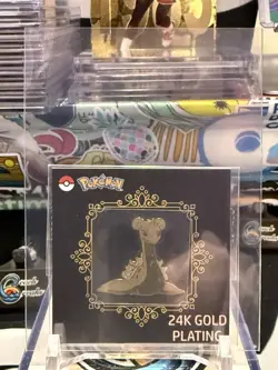 Lapras 24k Gold Plated Sticker Korean Striking Candy Pokemon NM CO - Image 1
