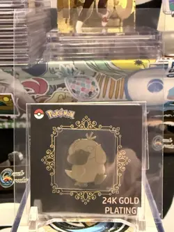 Pokemon 24K Gold Plated Korean Striking Popping Candy Sticker - PSYDUCK NM CO - Image 1